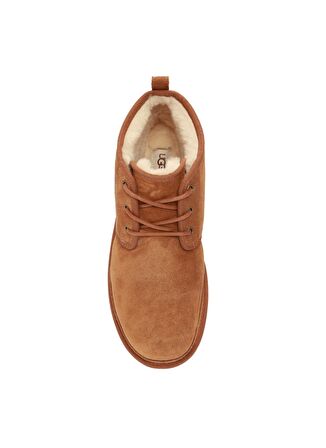 UGG Yuvarlak Burun Kısa Topuk Bağcıklı Soğuk Havaya Dayanıklı Günlük Sarı Klasik Bot Süet