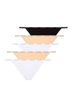 . Kadın Çok Renkli 5 Li Tanga Slip