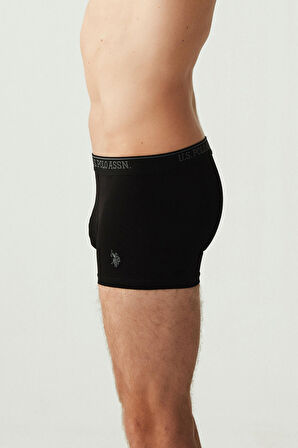 U.S. Polo Assn. Erkek Siyah 3 Lü Boxer