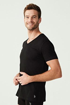 . Erkek Siyah 2 Li T-Shirt