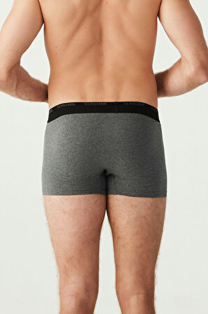 U.S. Polo Assn. Erkek Antrasit Melanj - Siyah - Gri Melanj  3 Lü Boxer