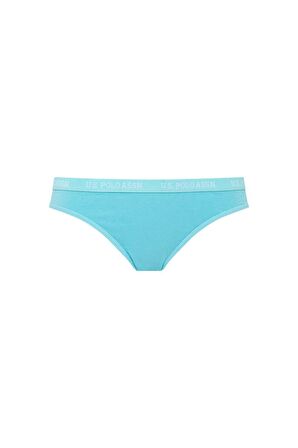 U.S. Polo Assn. Kadın Mint - Beyaz - Gri Melanj 3 Lü Slip