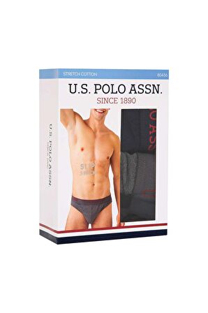 U.S. Polo Assn. Erkek Siyah - Antrasit Melanj - Lacivert 3 Lü Slip