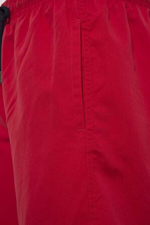 U.S. Polo Assn. Erkek Kırmızı Uzun Deniz Şortu