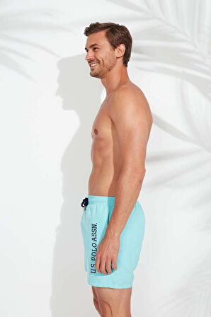 . Erkek Mint Orta Boy Deniz Şortu