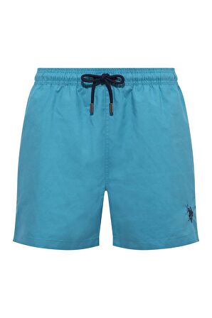 U.S. Polo Assn. Erkek Mavi Orta Boy Deniz Şortu