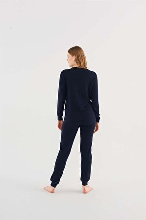 U.S. Polo Assn Kadın Uzun Kollu Pijama Takımı 16817 