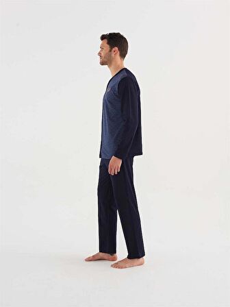 MOD 3736 ERKEK Boydan Patlı Pijama Takım