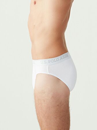 . - Erkek Battal Beyaz 3 Lü Slıp