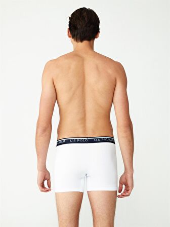 . - Erkek Modal Beyaz Uzun Paçalı Tekli Boxer