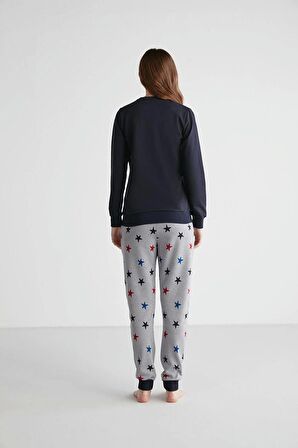 Us Polo Assn Kadın Uzun Kol Pijama Takımı 16958