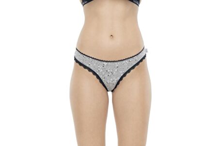 U.S. POLO ASSN. - Kadın Lacivert - Kırmızı -Baskılı 3 lü Slip 