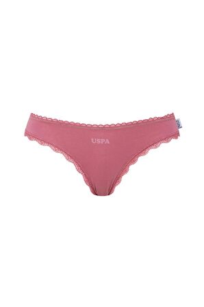 U.S. POLO ASSN. - Kadın Lacivert - Gülkurusu -Baskılı 3 lü Slip 
