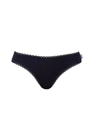 U.S. POLO ASSN. - Kadın Bordo - Lacivert - Baskılı 3 lü Slip 
