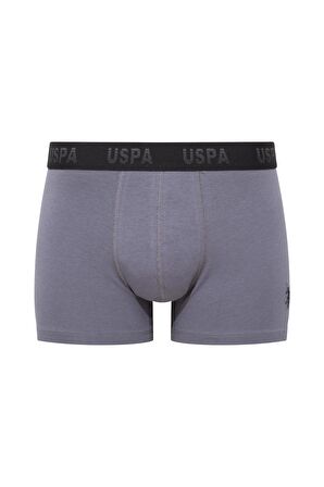 U.S. POLO ASSN. Erkek Antrasit-Siyah-Baskılı 3 lü Boxer 