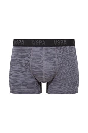 U.S. POLO ASSN. Erkek Antrasit-Siyah-Baskılı 3 lü Boxer 