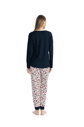 U.S. Polo Assn. Kadın Lacivert Pijama Takımı 17110 