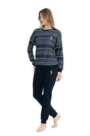 U.S POLO 17112 YUVARLAK YAKA  PİJAMA TAKIM