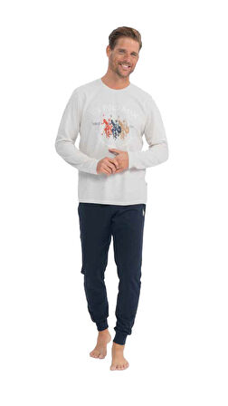 U.S.Polo 18832 Erkek Yuvarlak Yaka Pijama Takımı