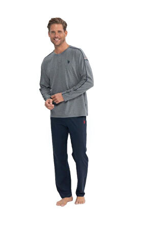 U.S POLO 18836 PATLI PİJAMA TAKIMI