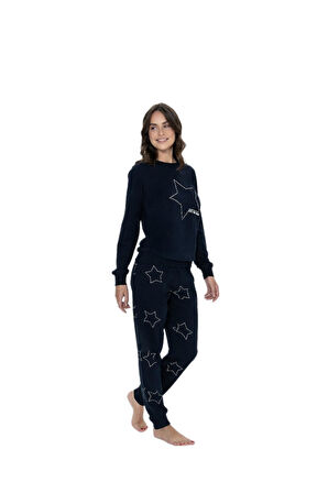 U.S. Polo Assn. Kadın Lacivert Pijama Takım 17104 
