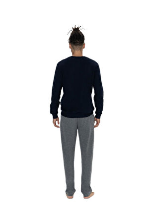 U.S. Polo Assn. Erkek Lacivert Pijama Takım 18847 