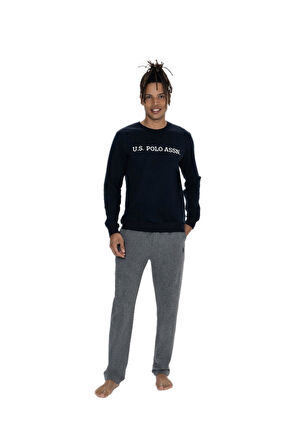 U.S. Polo Assn. Erkek Lacivert Pijama Takım 18858 