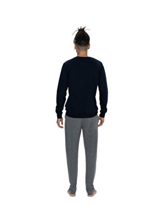 U.S. Polo Assn. Erkek Lacivert Pijama Takım 18858 