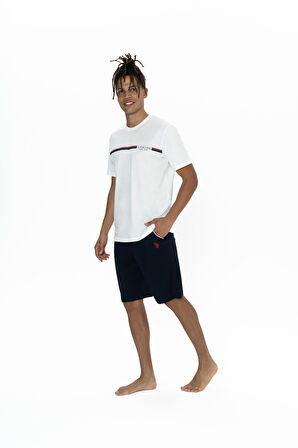 U.S. Polo Assn. Erkek Ekru Şort Takım 