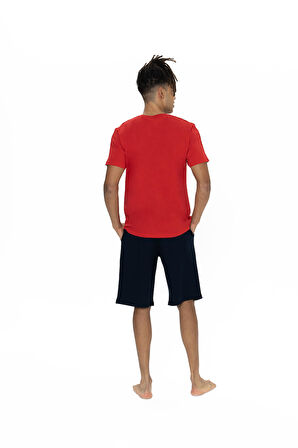 U.S. Polo Assn. Erkek Kırmızı Şort Takım 