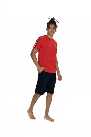 U.S. Polo Assn. Erkek Kırmızı Şort Takım 