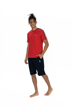 U.S. Polo Assn. Erkek Kırmızı Şort Takım 
