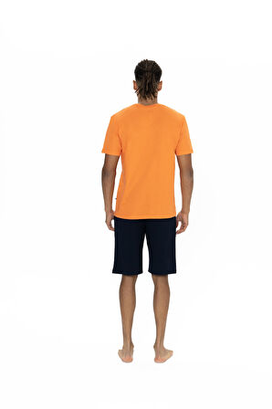 U.S. Polo Assn. Erkek Turuncu Şort Takım 