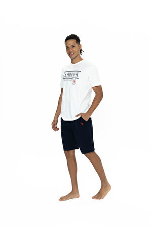 U.S. Polo Assn. Erkek Kar Melanj Şort Takım 