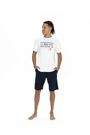 U.S. Polo Assn. Erkek Kar Melanj Şort Takım 