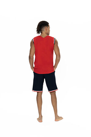 U.S. Polo Assn. Erkek Kırmızı Şort Takım 