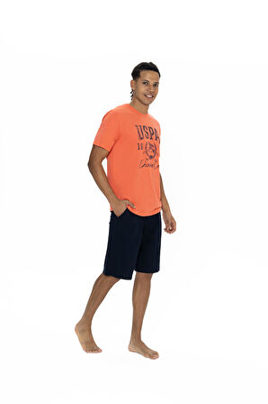 U.S. Polo Assn. Erkek Mercan Şort Takım 