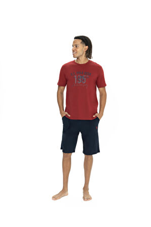 U.S. Polo Assn. Erkek Bordo Şort Takım 