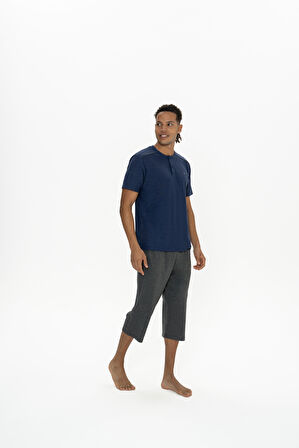 U.S. Polo Assn. Erkek Lacivert Kapri Takım 