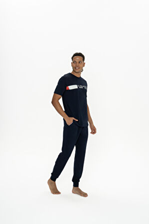 U.S. Polo Assn. Erkek Lacivert Pijama Takım 