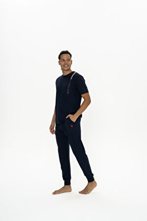 U.S. Polo Assn. Erkek Lacivert Pijama Takım 