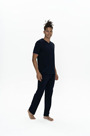 U.S. Polo Assn. Erkek Lacivert Pijama Takım 