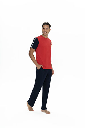 U.S. Polo Assn. Erkek Kırmızı Pijama Takım 