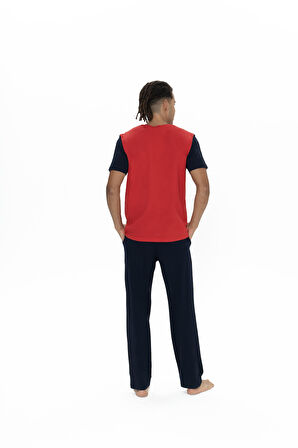 U.S. Polo Assn. Erkek Kırmızı Pijama Takım 