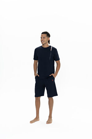 U.S. Polo Assn. Erkek Lacivert Pijama Takım 