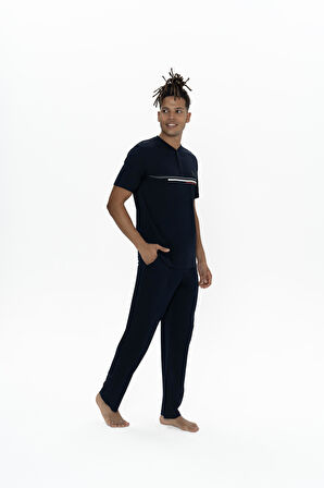 U.S. Polo Assn. Erkek Lacivert Pijama Takım 