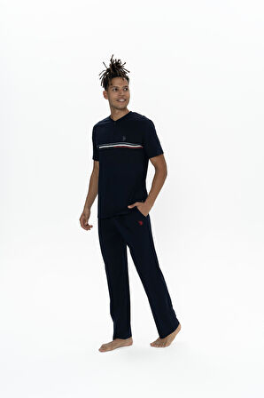 U.S. Polo Assn. Erkek Lacivert Pijama Takım 