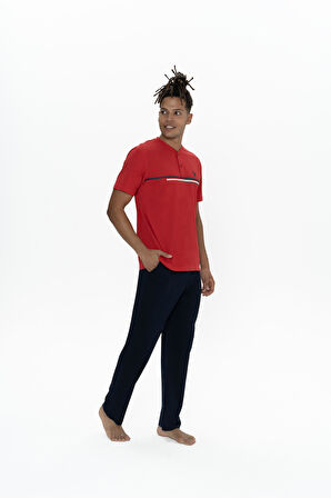 U.S. Polo Assn. Erkek Kırmızı Pijama Takım 