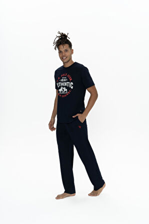 U.S. Polo Assn. Erkek Lacivert Pijama Takım 
