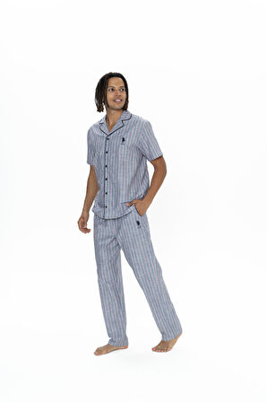 U.S. Polo Assn. Erkek Lacivert Pijama Takım 